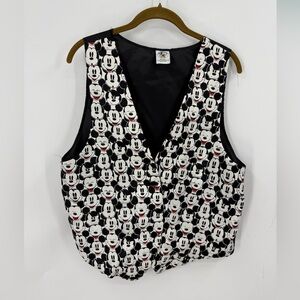 Mickey & Co honey love vintage made in USA Mickey Mouse vest  M/L